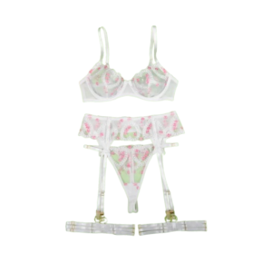 Lace Set Underwire with Garters