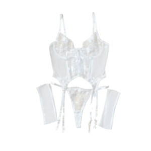 Lace set with garters