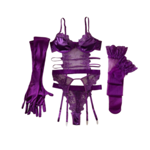 Lace Set Underwire, Gloves and Stockings