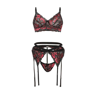 Lace Set Underwire with Garters