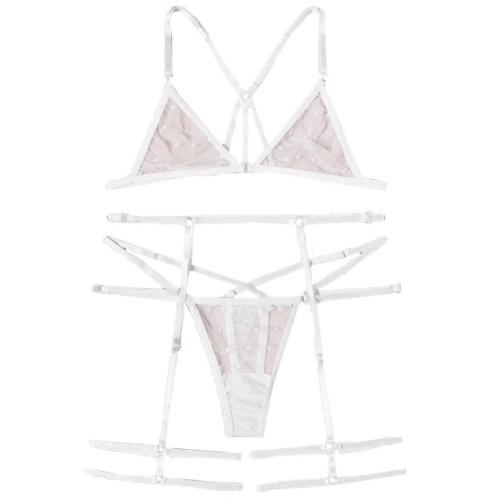 Lace Set with Garters - Image 2